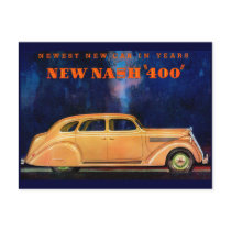 Nash 400 ~ Vintage Automobile / Car Advertisement Post Card