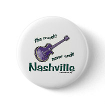 Nashville Guitar Pinback Buttons