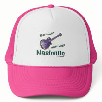 Nashville Guitar Trucker Hats