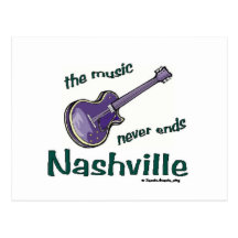 Nashville Guitar Post Card