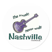 Nashville Guitar Sticker