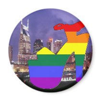 Nashville Pride Refrigerator Magnets