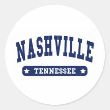 Nashville Tennessee College Style tee shirts Stickers