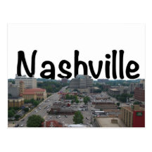 Nashville TN Skyline with Nashville in the Sky Postcards