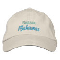 NASSAU, BAHAMAS cap embroidered hats