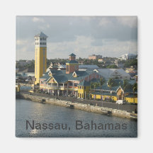 Nassau harbour refrigerator magnet