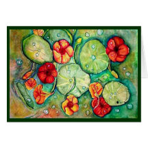 "Nasturtium Fantasy" Cards