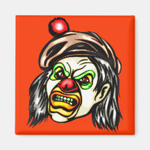 Nasty Evil Clown Magnets