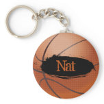 Nat Grunge Basketball Key Chain / Key Ring keychains