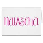 Natascha hot pink Card