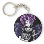 Natasha Gothic Tattoo Angel Keychain