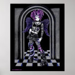 Natasha Gothic Tattoo Angel Poster