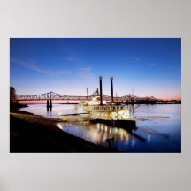 Natchez–Vidalia Bridge and Riverboat Casino Poster