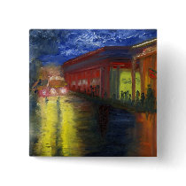 Natchitoches, Louisiana at Night Buttons