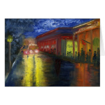 Natchitoches, Louisiana at Night Greeting Card