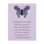 Nathaniel Hawthorne Butterfly Happiness Postcard