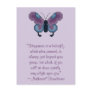 Nathaniel Hawthorne Butterfly Happiness Postcard