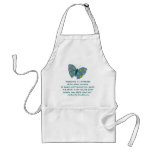 Nathaniel Hawthorne Butterfly Happiness Quote aprons
