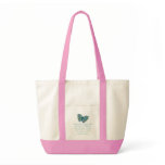 Nathaniel Hawthorne Butterfly Happiness Quote Bag