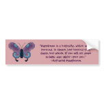 Nathaniel Hawthorne Butterfly Quote Bumper Sticker bumper stickers