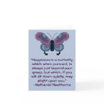 Nathaniel Hawthorne Happiness Quote Card