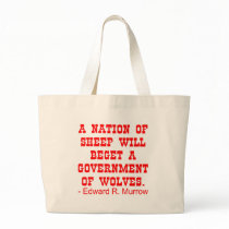 Nation Of Sheep Beget Government Of Wolves Tote Bag