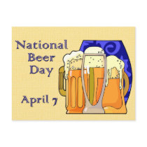 National Beer Day April 7 Post Cards