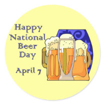 National Beer Day April 7 Sticker