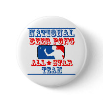 National Beer Pong Team Pinback Buttons