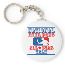 National Beer Pong Team Key Chain