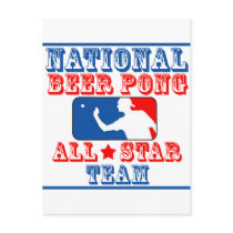 National Beer Pong Team Post Card
