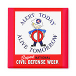 National Civil Defence Week magnets
