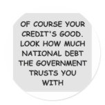national debt stickers