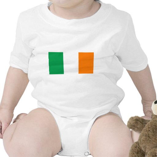 National Flag Ireland Baby Bodysuit