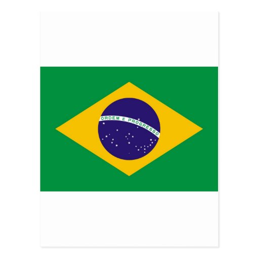 National Flag of Brasil Post Cards
