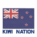 National Flag of New Zealand - Kiwi Nation embroidered shirts