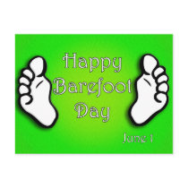 National Go Barefoot Day June 1 Post Card