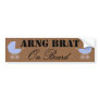 National Guard Brat On Board Blue Buggy Bumper Sticker