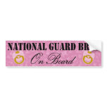 National Guard Brat On Board (Window Sticker) bumper stickers