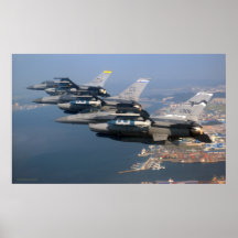 National Guard Guard F16s Print