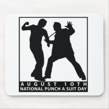NATIONAL PUNCH A SUIT DAY MOUSE PADS