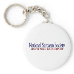 National Sarcasm Society keychains