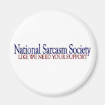 National Sarcasm Society Refrigerator Magnets