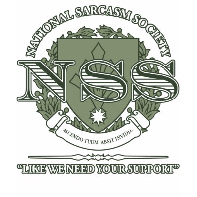 National Sarcasm Society T Shirt by strk3