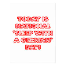 National 'Sleep With a German' Day Post Cards