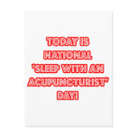 National 'Sleep With an Acupuncturist' Day Post Card
