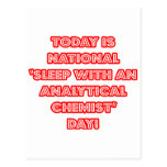National 'Sleep With an Analytical Chemist' Day Post Cards