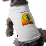 Native Aboriginal in front of a gold sun Dog Clothes