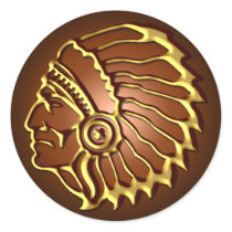 NATIVE AMERICAN CHIEF STICKER