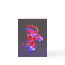 Native American Dance - red - notecards